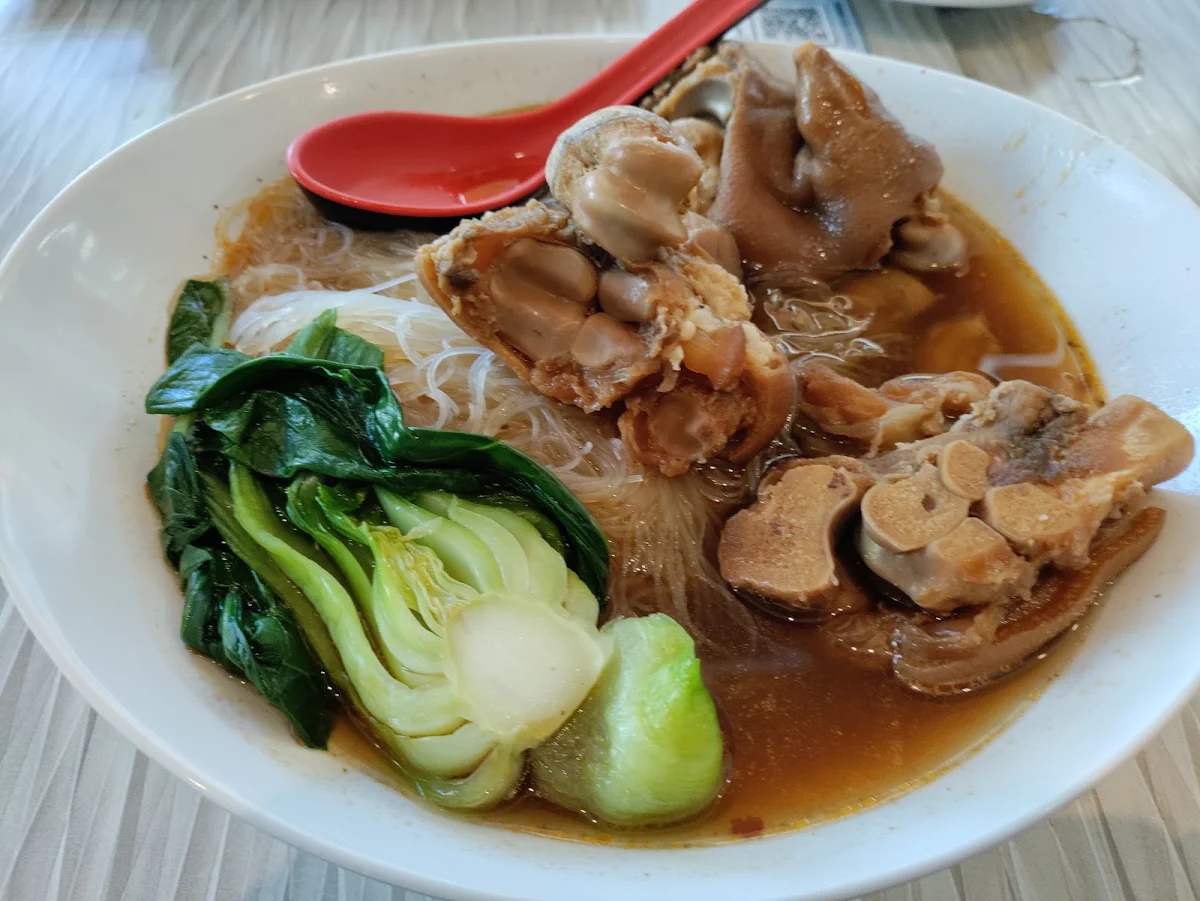 pork hock with noodle in soup 洪燒豬腳麵